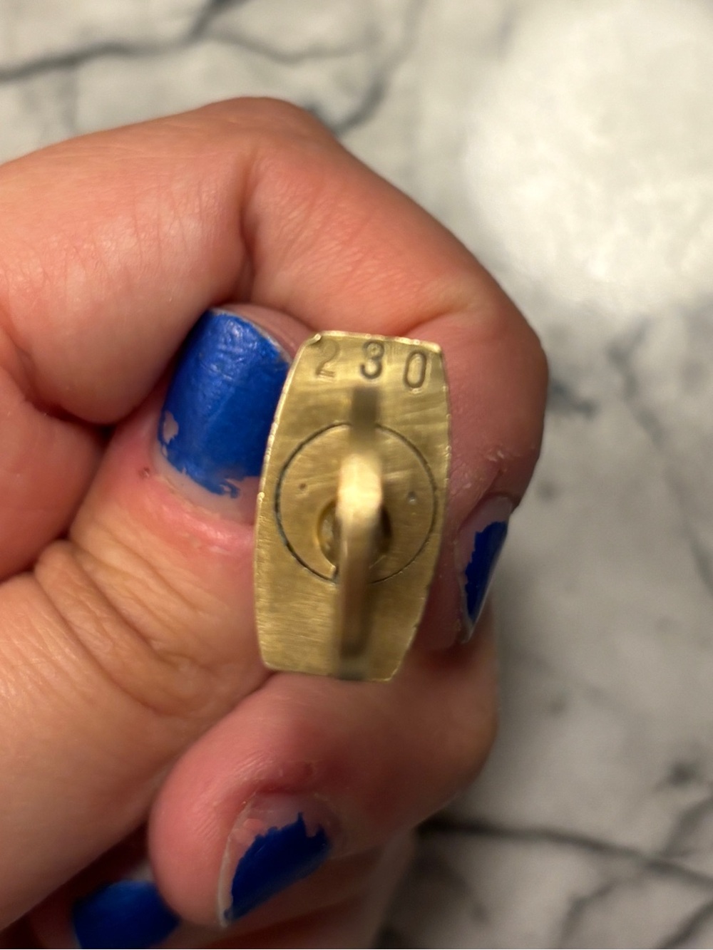 Vintage Louis Vuitton Rare 200 Series Lock and Key #230 with COA - Picture 6 of 11